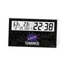 Juggler LCD Thermometer/Hygrometer Clock 3 Table Clock, Thermometer, Hygrometer, Calendar, Alarm, Black