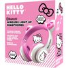 Hello Kitty Wireless Light Up Headphones Bluetooth White & Pink by Sanrio NEW