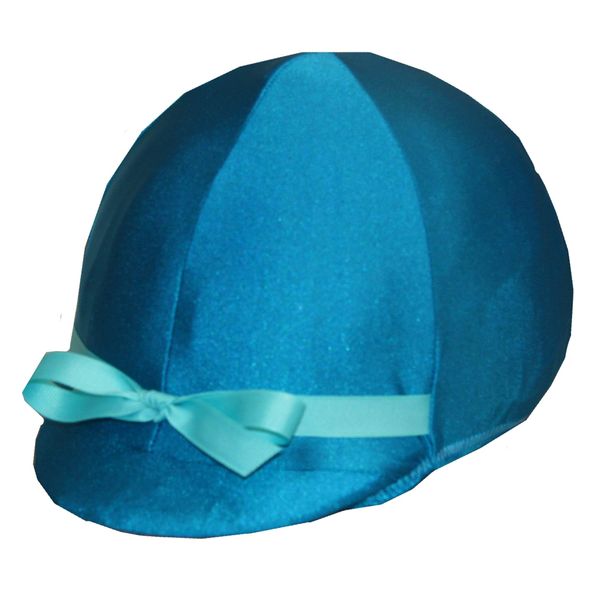 Equestrian Riding Helmet Cover - Teal