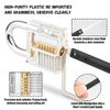 Lock Pick Set, [Difficulty Upgraded] [36 Pcs] Diyife Premium Practice Lock Picking Tools with 4 Transparent Training Padlocks for Lockpicking, Guide for Beginner and Locksmith Training (Black)
