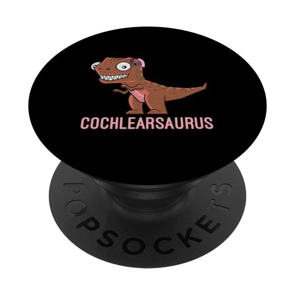 Cochlearsaurus | Cochlear Implant Gift Ideas PopSockets Adhesive PopGrip