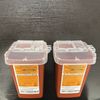 Sharps Container Biohazard Needle Disposal Medline 1 Quart Size Tattoo - 2 PACK
