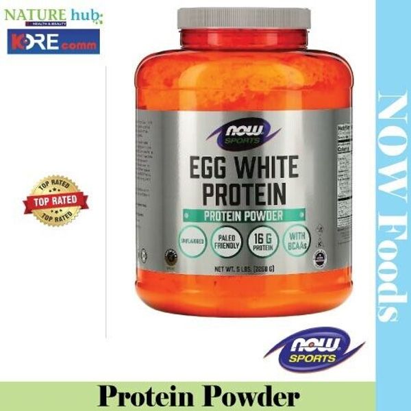 NOW Foods, Sports, Egg White Protein Powder, Unflavored, 5 lbs (2,268 g)