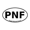 CafePress PNF Sticker Oval Car Bumper Sticker