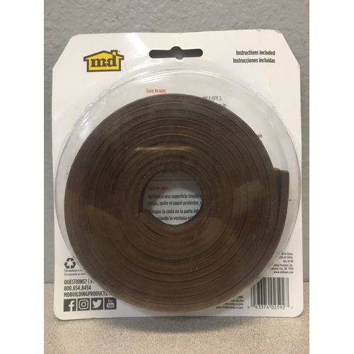 M-D Building Products 02592 Brown Rubber Weather Strip Tape For Doors & Windows