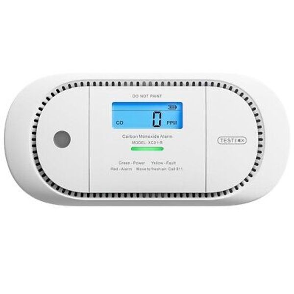 X-Sense CO Detector W/ Digital LCD Display Replace Battery