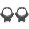 Warne 7.3 Series Permanent Ring 1" High w/Reversible Side Clamp Matte Black