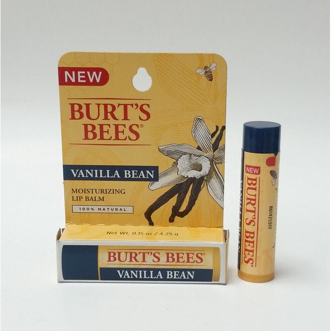 Burt's Bees Lip Balm Moisturizing Vanilla Bean 0.15 oz / 4.25 g