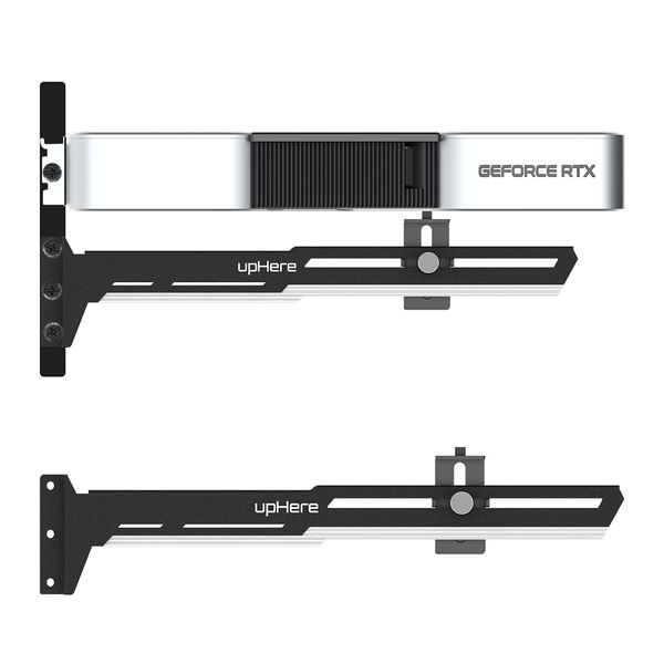 upHere Universal Video Card Holder GPU Brace Support Secure Graphics Card GPU Support Grabo Support Black & Black G27654