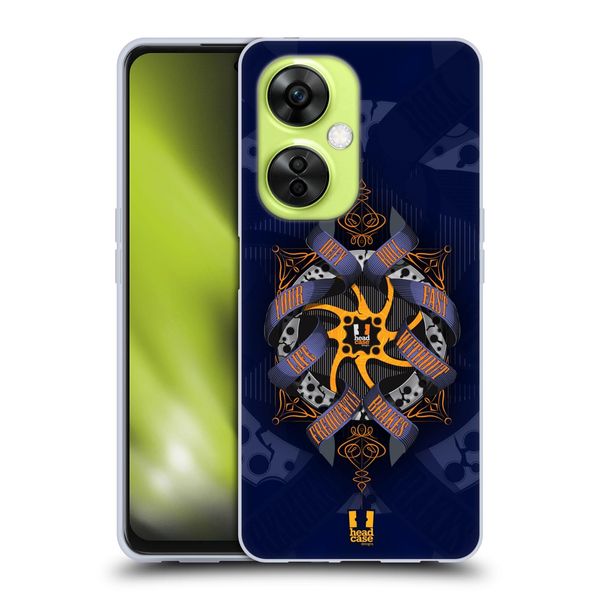 Head Case Designs Disc Rotor Bicycle Essentials Soft Gel Case Compatible With OnePlus Nord CE 3 Lite 5G