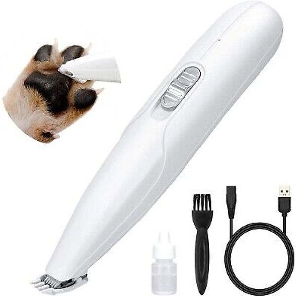 USB Rechargeable Dog Nail Grinder Kit Electric Pet Trimmer For Paw, Nail, Face