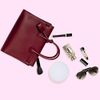 Gospire Compact Mirror, 10x Magnifier, Double-Sided Makeup Mirror, Portable Mirror, Double Sided Mirror, Folding Mirror, Simple Design, Adjustable Angle, Ultra Lightweight, White