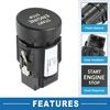 A ABSOPRO Push Button Starter Switch No.3VD905217 Engine Start Stop Switch Button for Skoda Kodiaq 2017-2021 Black