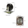 3" Swivel Caster Rubber Wheel Plate 4" x 3" Maneuvering Cargo Quick Easy