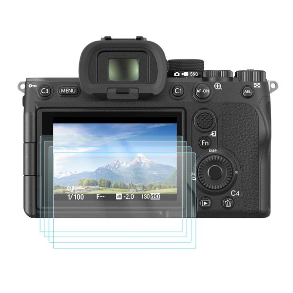 SMALLRIG A7IV ZV-E1 A7CII A7CR A6700 Displayschutzfolie für Sony Alpha 7 IV/Alpha 7C II/Alpha 7CR/Alpha 6700/ZV-E1, Screen Protector Schutzfolie 0,4 mm ultradünnes gehärtetes Glas (4 Stück) – 3750B