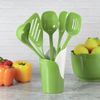 Gourmac Melamine 6pc Utensils & Crock, Green (3106-5GR)