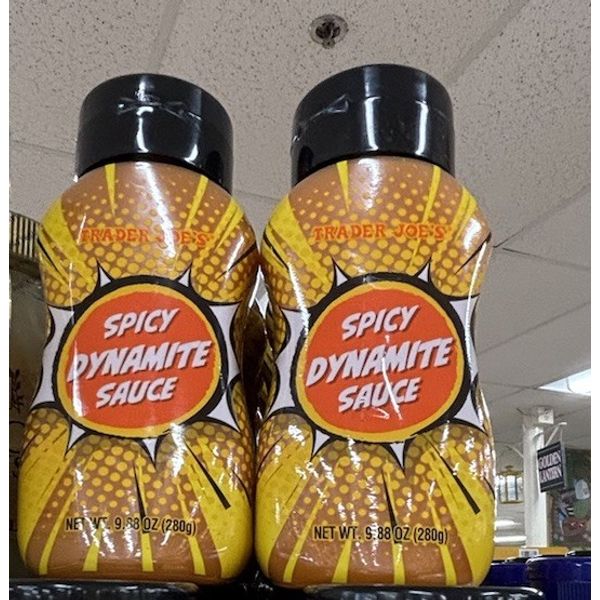 2 Jars Trader Joe's Spicy Dynamite Sauce 9.88oz Each Pack