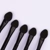 TEONEI Double Sided Eyeshadow Brushes,Foundation Sponge Powder Applicator Brush Makeup Brush,50Pcs(Black)