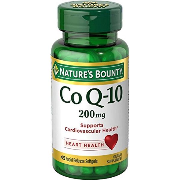 Nature's Bounty CoQ10 200 mg Softgels, 45 Count