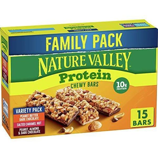 Nature Valley Protein Granola Bars Snack Variety Pack Chewy Bars 15 ct 21.3 OZ