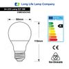 Bright 5w LED Coloured GLS Light Bulb Blue E27 Edison Screw Fitting