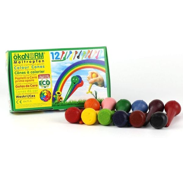 ökoNORM 70616 Wachshütchen, 12 Farben, Einheitsgröße
