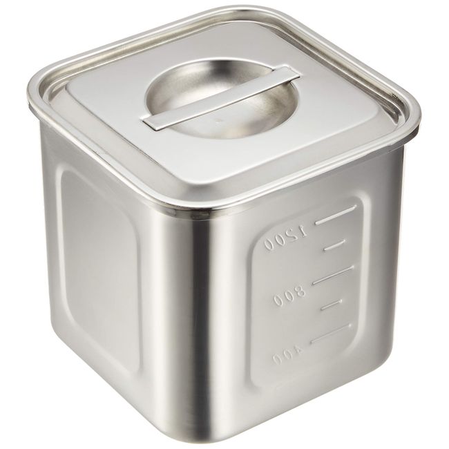 EBM molybdenum Square Type Kitchen Pot with Scale 12 cm