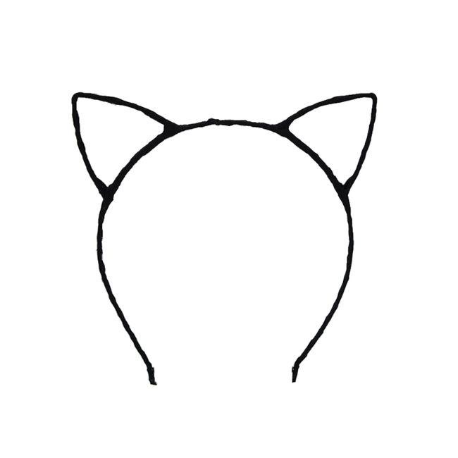 通用 Fashion Cat Ear Headband Cute Headwear Headpiece Cat Ear Hair Hoop for Cosplay, Anime, Holiday Events, Fancy Dress