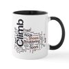CafePress Climbing Words Mug 11 oz (325 ml) Ceramic Coffee Mug