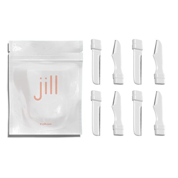 Jill Shave Set Refill for Dermaplane Hair Removal - Skin First Blades for Women to Exfoliate and Smooth Skin (4 Shave Sets, 8 Blades)