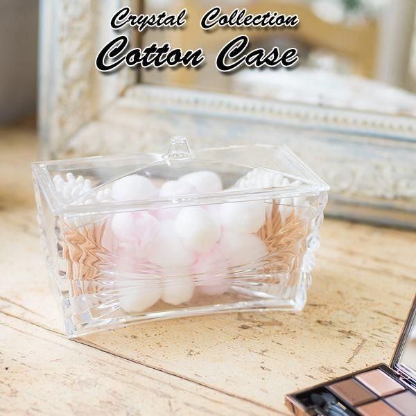 Cotton case (makeup tool case, cosmetic box, desktop cosmetic case, desktop cotton bud and cotton case, desktop amenity case, storage, transparent)