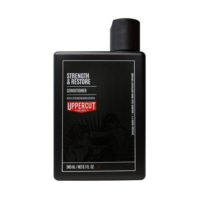 Uppercut Deluxe Strength and Restore Conditioner for Men, Mit Biotin und Koffein Angereicherter Conditioner zur Förderung Eines Gesunden Haarwachstums für Herren, 240ml