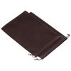 PATIKIL Microfiber Pouch 30x20cm Brown 2pcs Soft Storage Drawstring Gift Bag for Glasses Wedding