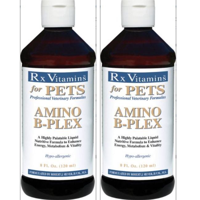 Rx Vitamins For Pets Amino B-Plex Vitamins B Complex 8 Oz AMB8 Amino Acid 3 PACK