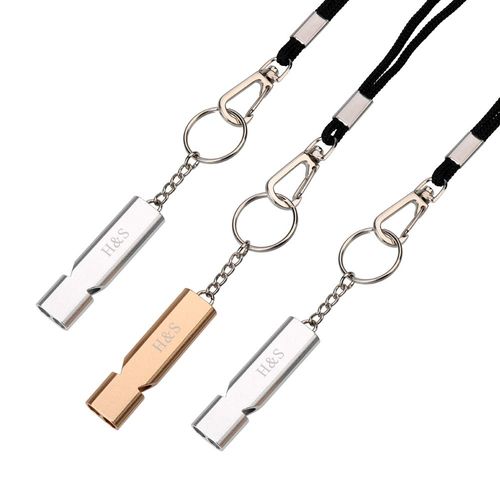 H&S Emergency Whistle - 3pcs Survival Safety Whistle With Lanyard For Camping Hiking Outdoor Boating Hunting Sports Dog Training - Whistle Hiking Accessories - Emergency Survival - Hunting Whistle