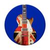 "British Flag Union Jack Guitar" graphic design PopSockets Adhesive PopGrip