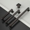 Amerdeco 10 Pack Oil Rubbed Bronze Square Kitchen Cabinet Knobs Cabinet Hardware Single Hole Cabinet Pulls Gold Drawer Knobs and Pulls for Bathroom Cabinets ZH0019