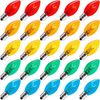 25 Pack C7 Replacement Light Bulbs, Transparent Blubs for C7 String Lights NEW