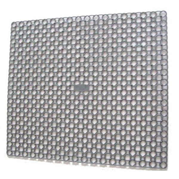 Whitefurze Grey Square Sink Mat Drainer 35 x 39 Centimeter