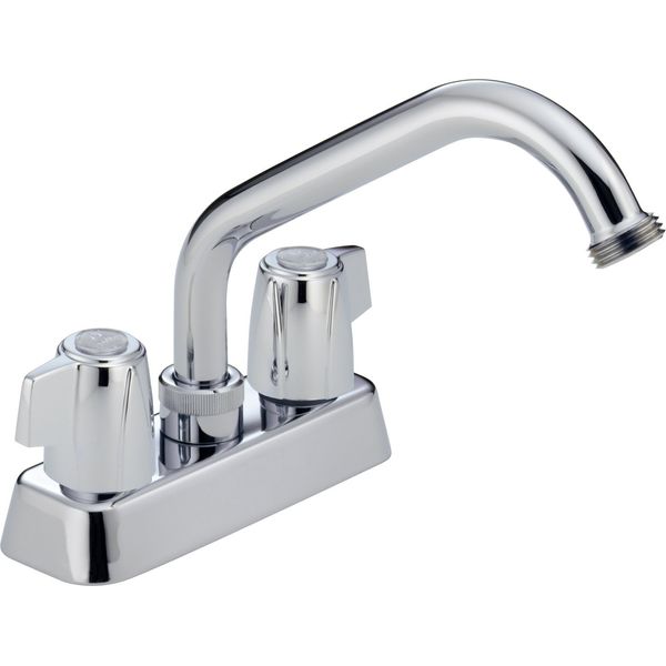 Peerless 2-Handle Centerset Utility Sink Faucet, Chrome P299232