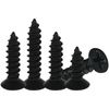 180 PCS M3 M4 Black Flat Head Phillips Self Tapping Wooden Screws