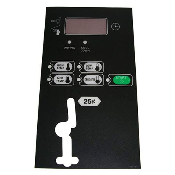 OVERLAY SQ BC/BX TEXT STK FOR SPEED QUEEN DRYER