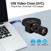 Svpro 8MP USB Webcam with Zoom Lens 5-50mm, High Resolution Web Camera 3264x2448, IMX179 Sensor, Mini HD Webcam for Windows MAC Linux Android