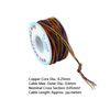A Roll of Electrical Wire + Colored Insulation Cable,P/N B-30-1000 280M 8-Wire Colored Insulation Test Wrapping Wire Tinned Copper Solid Cable