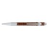 Caran Dache Ballpoint Pen, chocolate, with Goliath blue medium cartridge