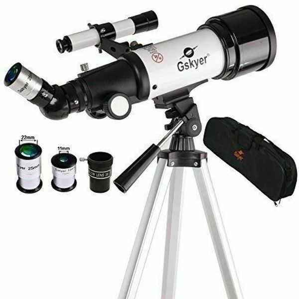 NEW Gskyer AZ70400 70mm AZ Mount Astronomical Refracting Telescope Set