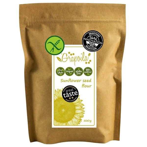 Ground Sunflower Seed Flour 500g - High Protein Keto & Vegan Powder - Gluten Free