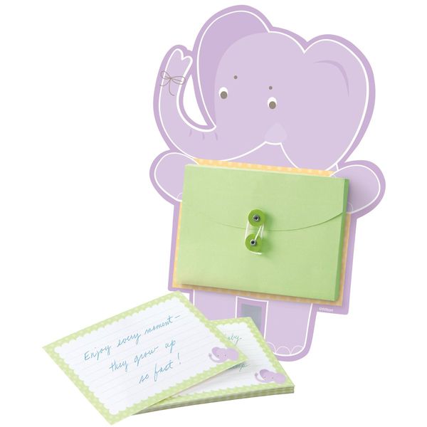 Wilton Elephant Baby Advice Card Activity Kit