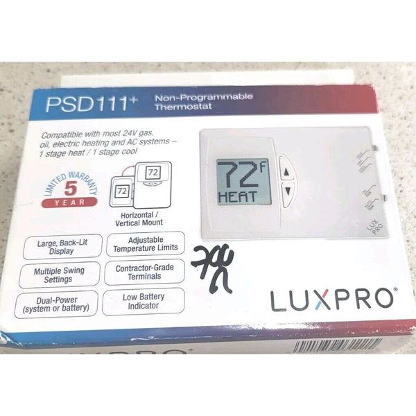 LUXPRO Non-Programmable Thermostat LUXPRO PSD 111+