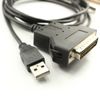 usangreen DB25 Serial Barcode Scanner Printer Adapter Converter Cable with Silabs CP2102 USB RS232 Cable (Length:180CM)
